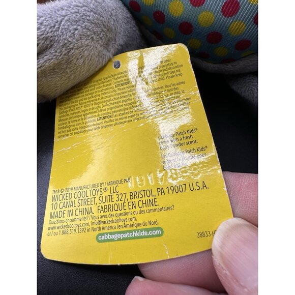 Cabbage Patch Kids Plush Cuties Zoo Friends Frankie Koala Bear Doll 9" 2019 Tags - Picture 8 of 10